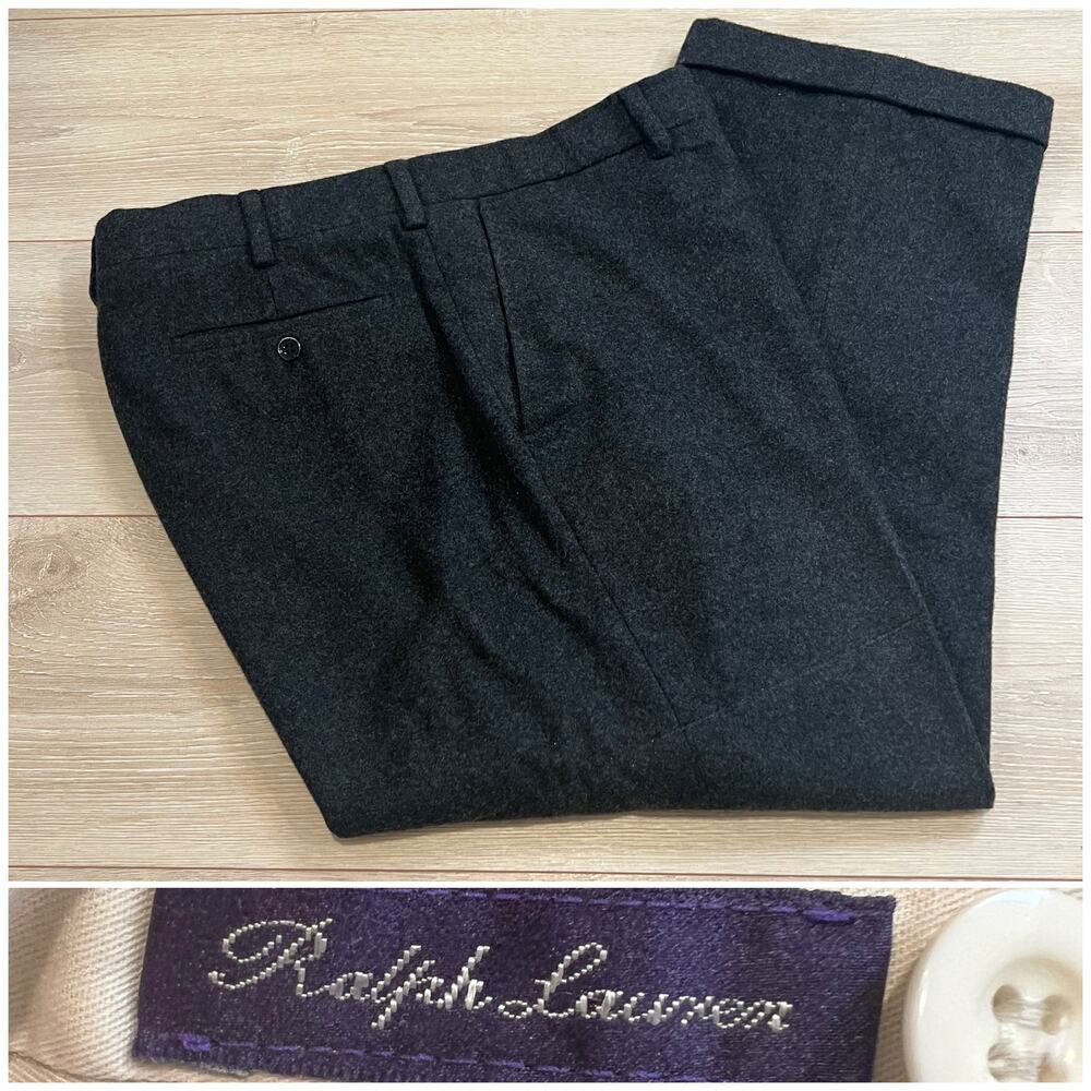 Ralph Lauren Purple Label Made in Italy 100% Cashmere Men's Dress Pants 38R JP